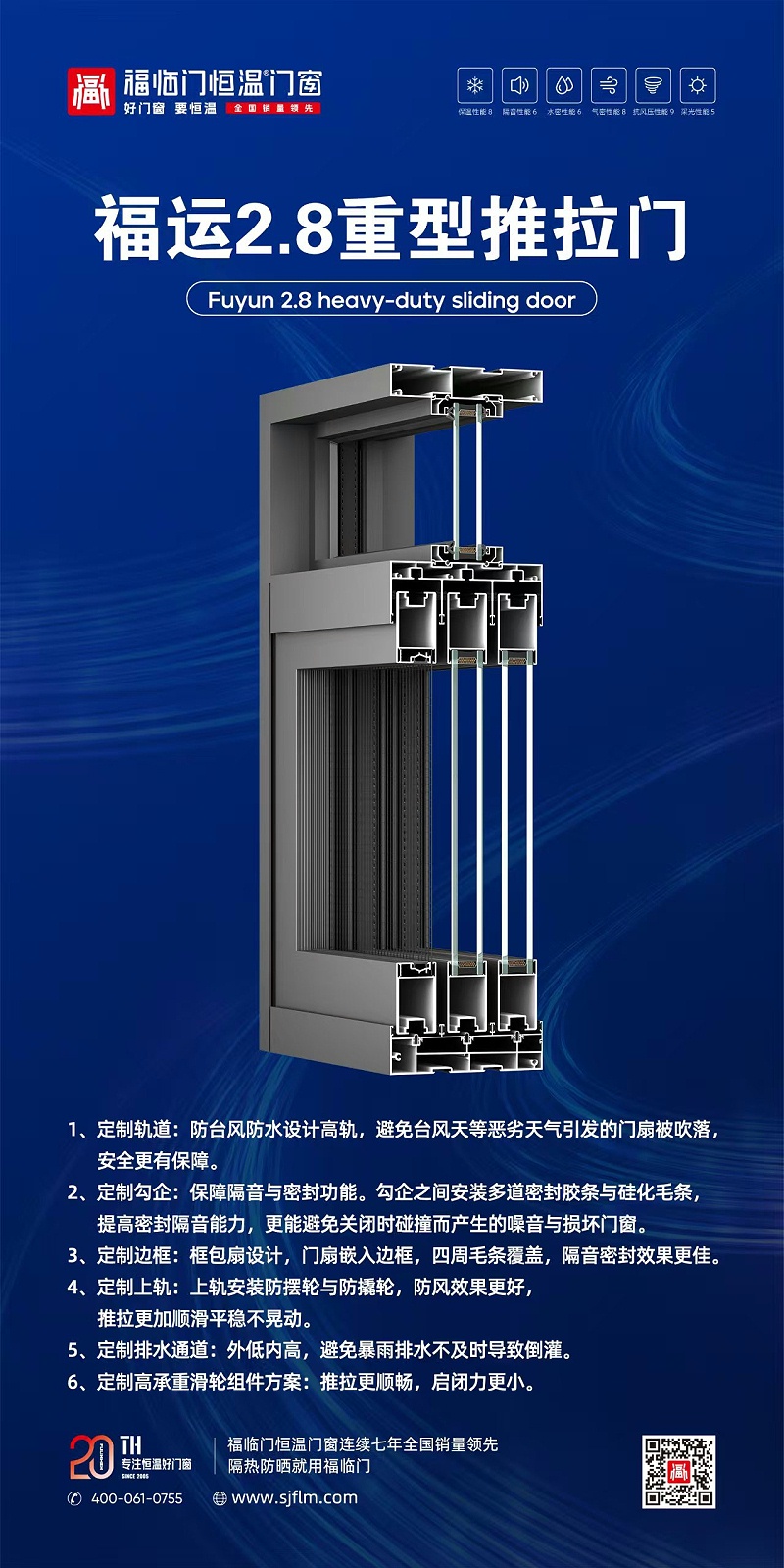 福运2.8重型推拉门8