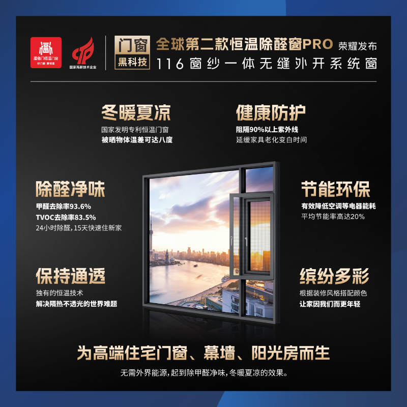 恒温除醛窗